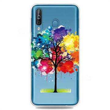 Oil Painting Tree Clear Varnish Soft Phone Back Cover for Samsung Galaxy M30