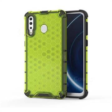 Honeycomb TPU + PC Hybrid Armor Shockproof Case Cover for Samsung Galaxy M30 - Green
