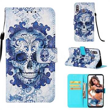 Cloud Kito 3D Painted Leather Wallet Case for Samsung Galaxy M30