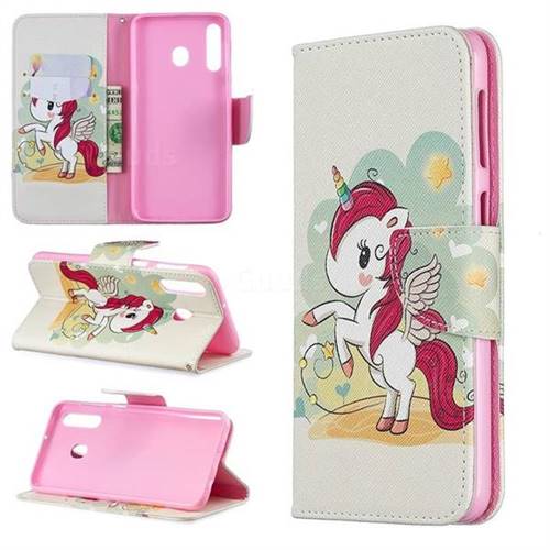 Cloud Star Unicorn Leather Wallet Case for Samsung Galaxy M30