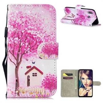 Tree House 3D Painted Leather Wallet Phone Case for Samsung Galaxy M30