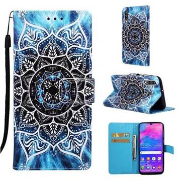 Underwater Mandala Matte Leather Wallet Phone Case for Samsung Galaxy M30