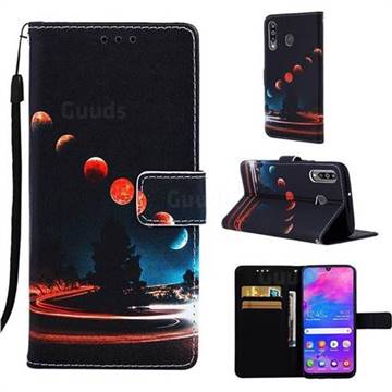 Wandering Earth Matte Leather Wallet Phone Case for Samsung Galaxy M30