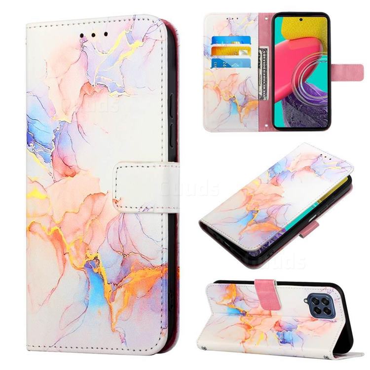 Galaxy Dream Marble Leather Wallet Protective Case for Samsung Galaxy M33