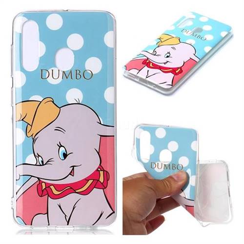 Dumbo Elephant Soft TPU Cell Phone Back Cover for Samsung Galaxy M40