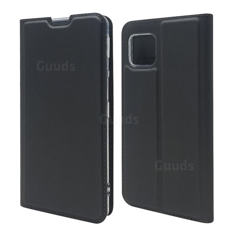 Ultra Slim Card Magnetic Automatic Suction Leather Wallet Case for Sharp AQUOS sense4 SH-41A - Star Grey