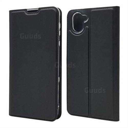 Ultra Slim Card Magnetic Automatic Suction Leather Wallet Case for Sharp AQUOS R3 SHV44 - Star Grey