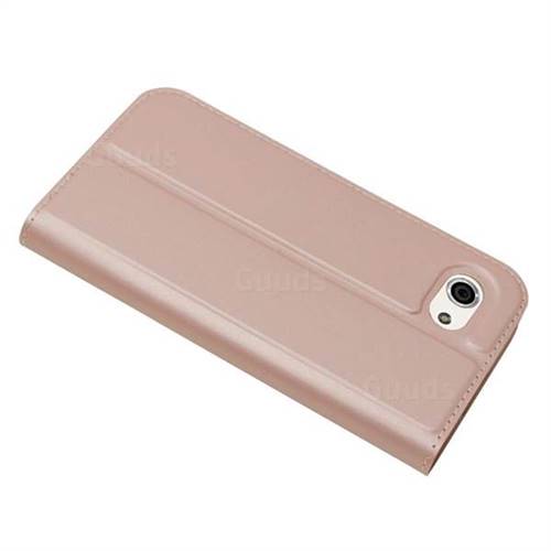 Ultra Slim Card Magnetic Automatic Suction Leather Wallet Case For Sharp Aquos R Compact Shv41 Rose Gold Leather Case Guuds