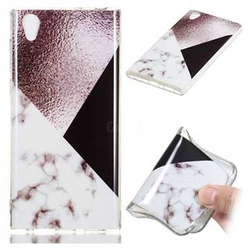 Black white Grey Soft TPU Marble Pattern Phone Case for Sony Xperia L1 / Sony E6