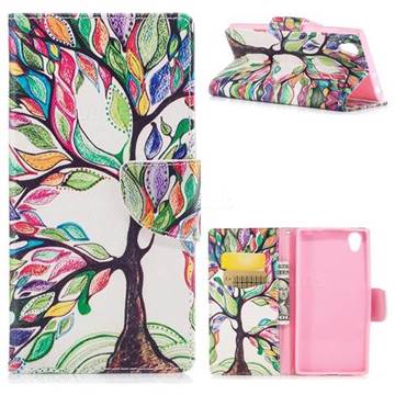 The Tree of Life Leather Wallet Case for Sony Xperia L1 / Sony E6