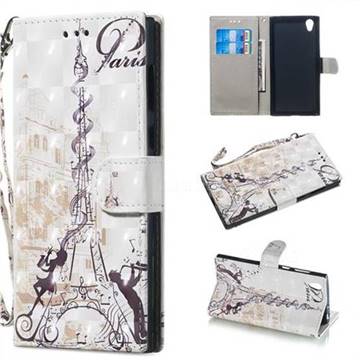 Tower Couple 3D Painted Leather Wallet Phone Case for Sony Xperia L1 / Sony E6