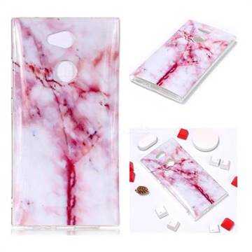 Red Grain Soft TPU Marble Pattern Phone Case for Sony Xperia L2