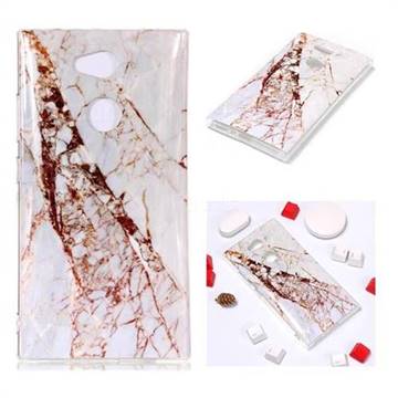 White Crushed Soft TPU Marble Pattern Phone Case for Sony Xperia L2