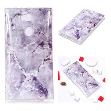 Light Gray Soft TPU Marble Pattern Phone Case for Sony Xperia L2