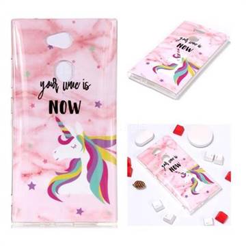 Unicorn Soft TPU Marble Pattern Phone Case for Sony Xperia L2