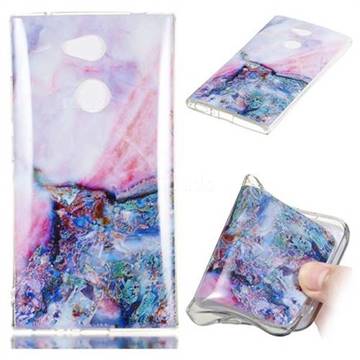Purple Amber Soft TPU Marble Pattern Phone Case for Sony Xperia L2
