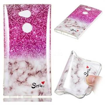 Love Smoke Purple Soft TPU Marble Pattern Phone Case for Sony Xperia L2