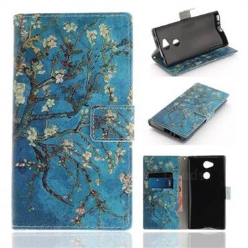 Apricot Tree PU Leather Wallet Case for Sony Xperia L2