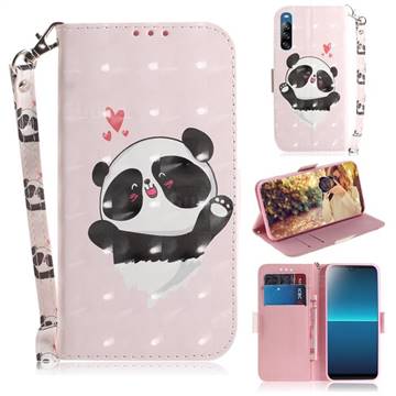 Heart Cat 3D Painted Leather Wallet Phone Case for Sony Xperia L4