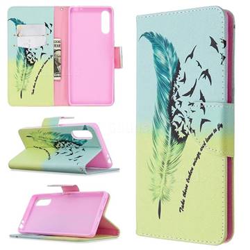 Feather Bird Leather Wallet Case for Sony Xperia L4