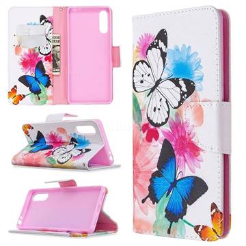 Vivid Flying Butterflies Leather Wallet Case for Sony Xperia L4