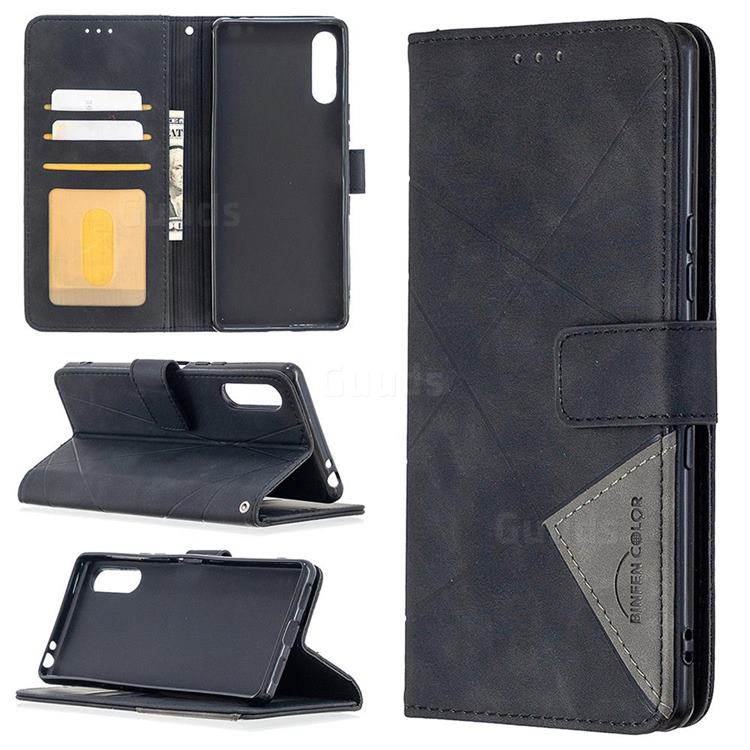 Binfen Color BF05 Prismatic Slim Wallet Flip Cover for Sony Xperia L4 - Black