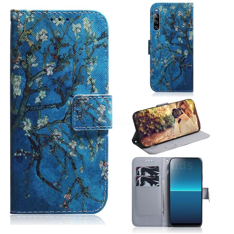 Apricot Tree PU Leather Wallet Case for Sony Xperia L4
