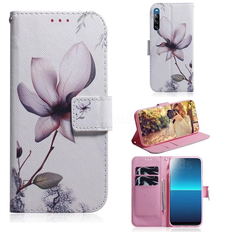 Magnolia Flower PU Leather Wallet Case for Sony Xperia L4