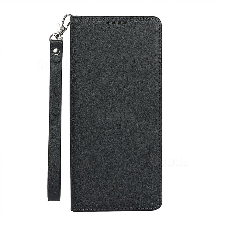 Ultra Slim Magnetic Automatic Suction Silk Lanyard Leather Flip Cover ...