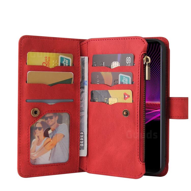 Sony Xperia XZ2 Cases - Black Preiu Wallet Leather Flip Case Cover