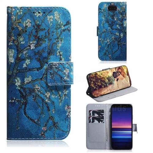 Apricot Tree PU Leather Wallet Case for Sony Xperia 20