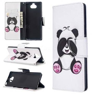Lovely Panda Leather Wallet Case for Sony Xperia 8