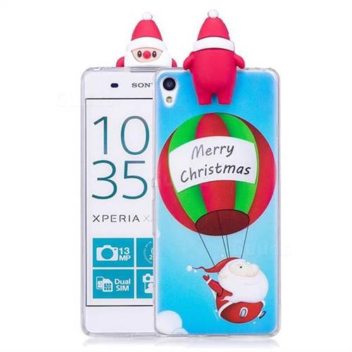 Balloon Santa Claus Soft 3D Climbing Doll Soft Case for Sony Xperia XA
