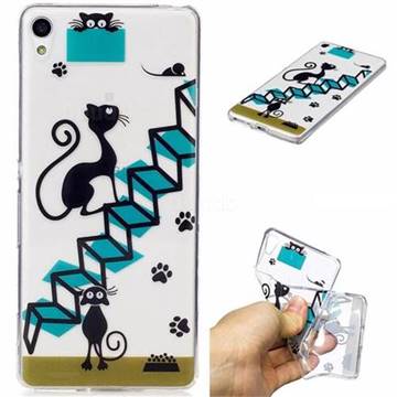 Stair Cat Super Clear Soft TPU Back Cover for Sony Xperia XA