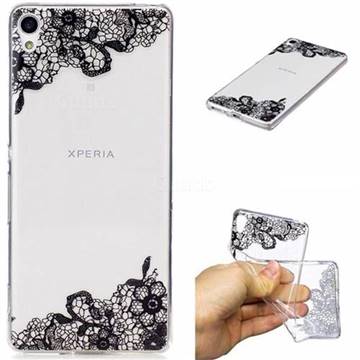 Lace Flower Super Clear Soft TPU Back Cover for Sony Xperia XA