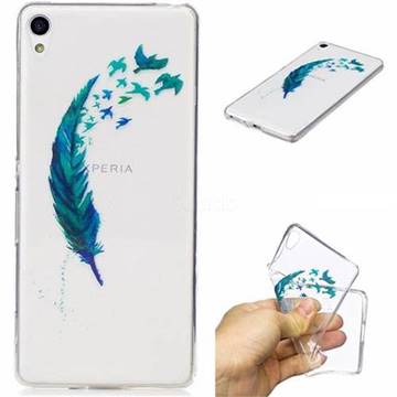 Feather Bird Super Clear Soft TPU Back Cover for Sony Xperia XA