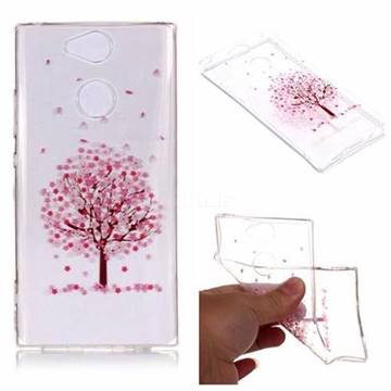 Cherry Flower Tree Super Clear Soft TPU Back Cover for Sony Xperia XA2