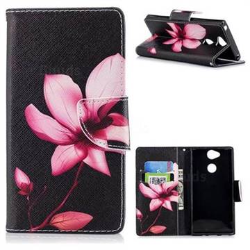 Lotus Flower Leather Wallet Case for Sony Xperia XA2