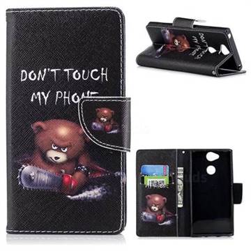 Chainsaw Bear Leather Wallet Case for Sony Xperia XA2