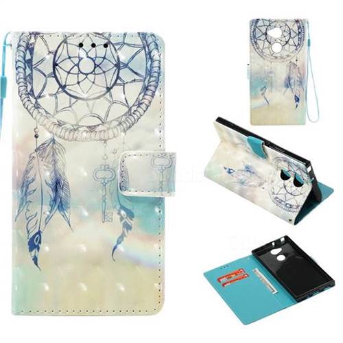 Fantasy Campanula 3D Painted Leather Wallet Case for Sony Xperia XA2 Ultra(6.0 inch)