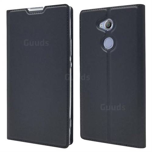 Ultra Slim Card Magnetic Automatic Suction Leather Wallet Case for Sony Xperia XA2 Ultra(6.0 inch) - Star Grey