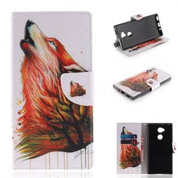 Color Wolf PU Leather Wallet Case for Sony Xperia XA2 Ultra(6.0 inch)