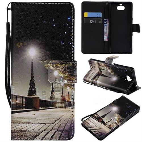 City Night View PU Leather Wallet Case for Sony Xperia 10 / Xperia XA3