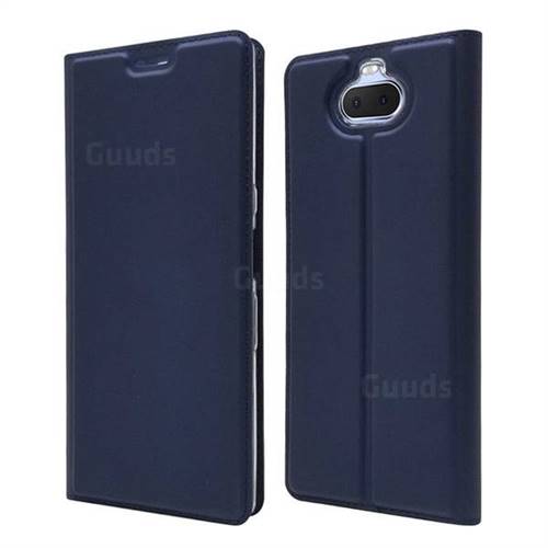 Ultra Slim Card Magnetic Automatic Suction Leather Wallet Case for Sony Xperia 10 / Xperia XA3 - Royal Blue