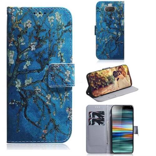 Apricot Tree PU Leather Wallet Case for Sony Xperia 10 / Xperia XA3