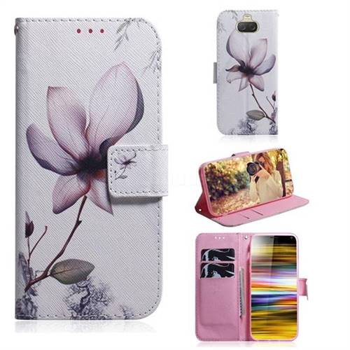 Magnolia Flower PU Leather Wallet Case for Sony Xperia 10 Plus / Xperia XA3 Ultra