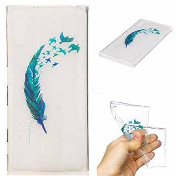 Feather Bird Super Clear Soft TPU Back Cover for Sony Xperia XZ XZs