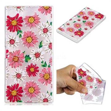 Chrysant Flower Super Clear Soft TPU Back Cover for Sony Xperia XZ1 Compact