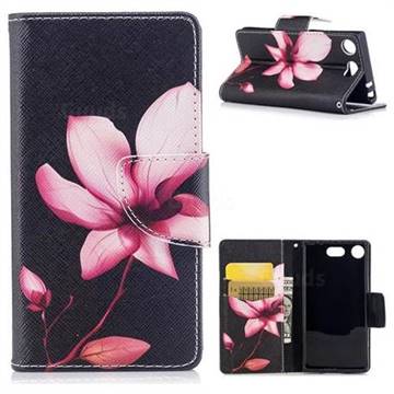 Lotus Flower Leather Wallet Case for Sony Xperia XZ1 Compact