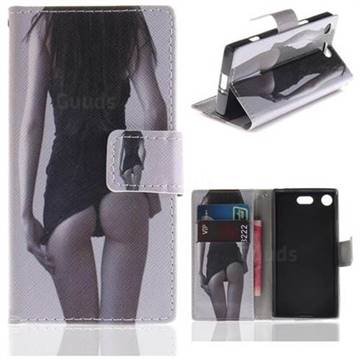 Sexy Girls PU Leather Wallet Case for Sony Xperia XZ1 Compact